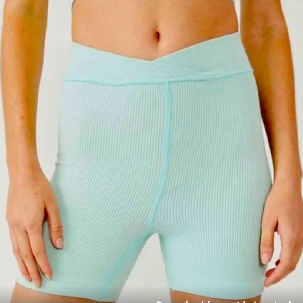 Free People Movement Shorts Turquoise Mint